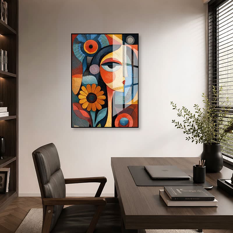 Cubist Portrait Wall Art