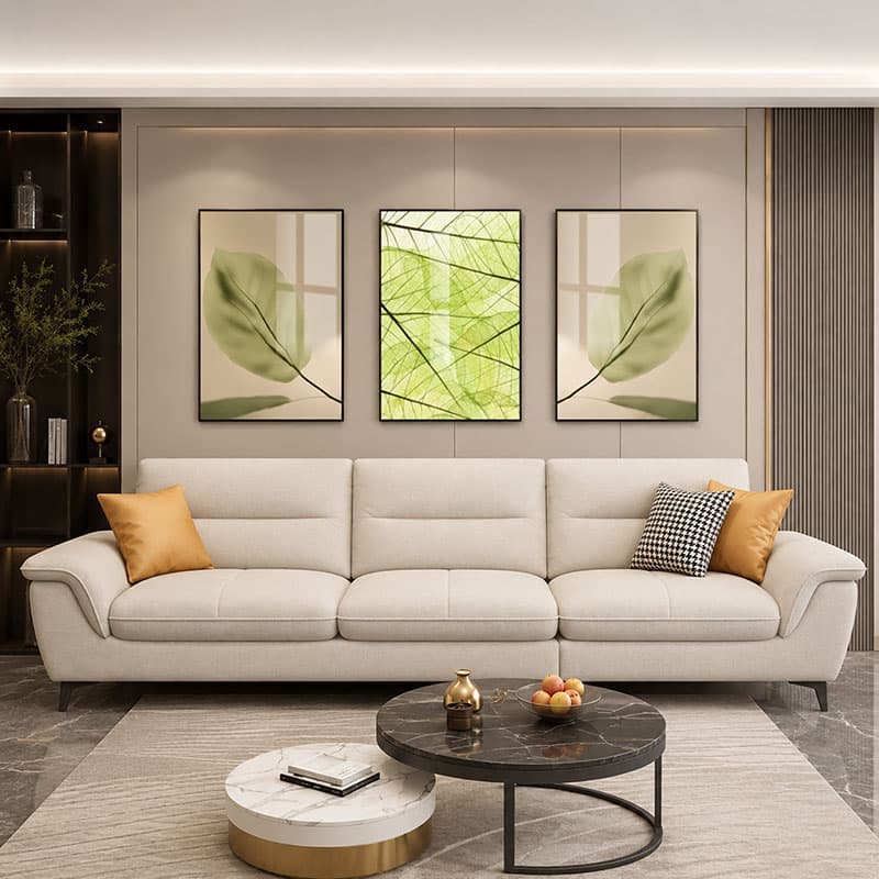 Green Leaf 3-Panel Wall Art