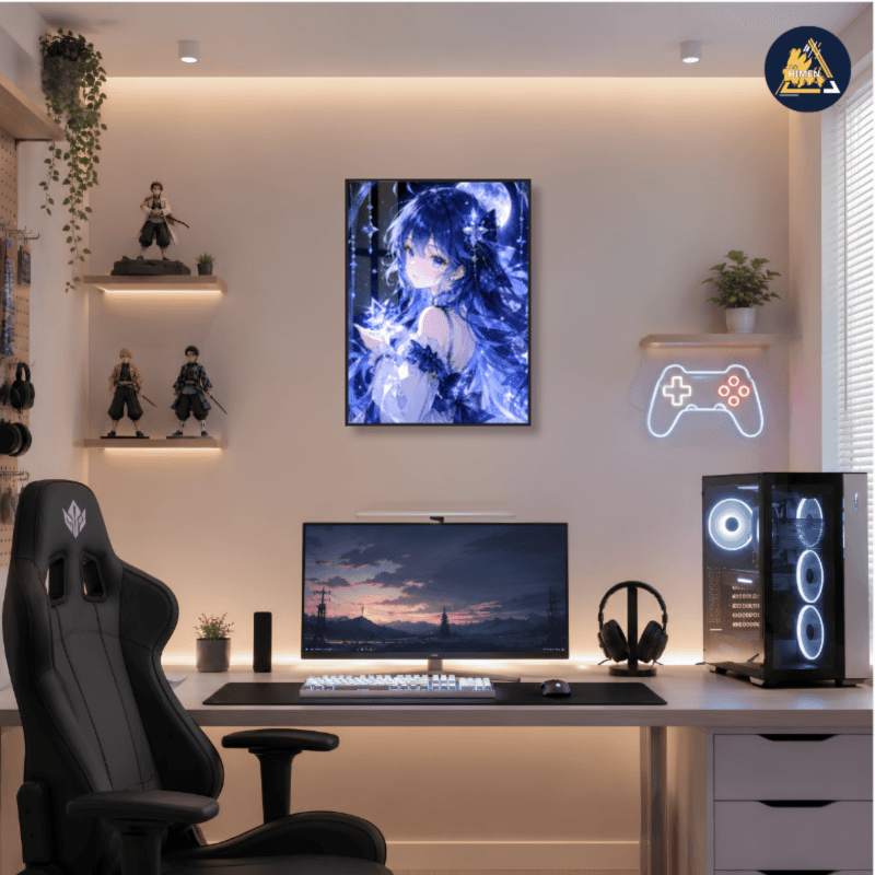 Lunar Reverie – Anime Acrylic Mirror Wall Art