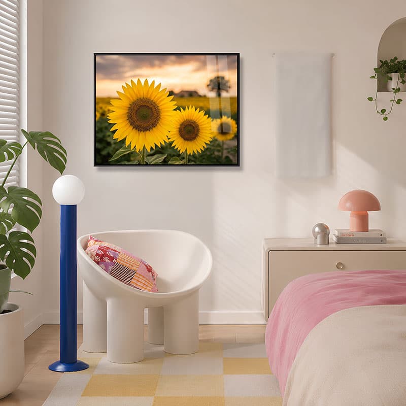 Sunflowers at Sunset Wall Art