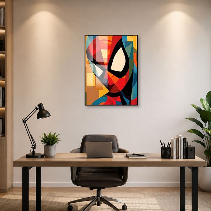 Bold Cubist Portrait Wall Art